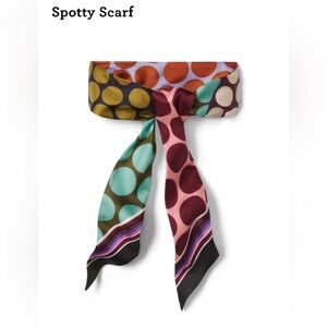 NEW! CAbi Spotty Scarf Silk Twilly Thin Scarf New in Bag GORGEOUS